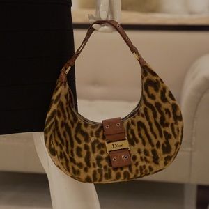 ***SOLD****!!!Christian Dior leopard hand bag